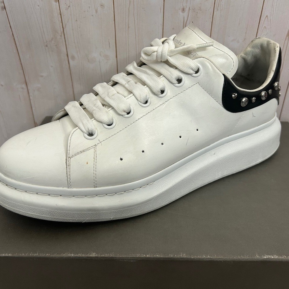 Alexander McQueen Studded Oversized Sneakers White Size 12